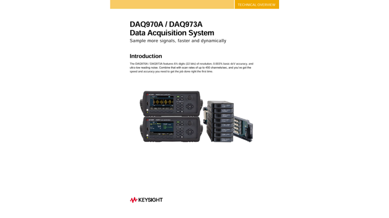 DAQ970A/DAQ973A Data Acquisition System